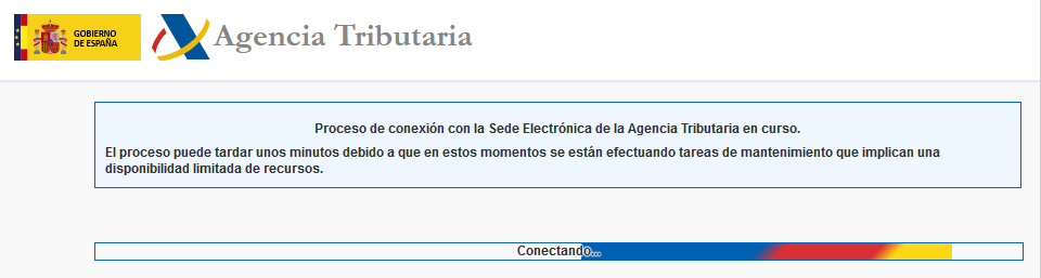 Error SII por web en mantenimiento