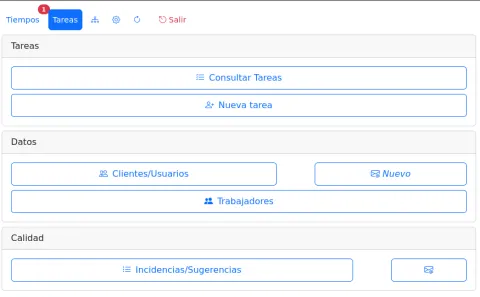 Criterium TyT: registro de tareas, calidad y otros