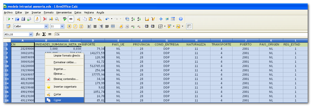 Copiado en LibreOffice Calc.