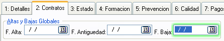 Baja de trabajador