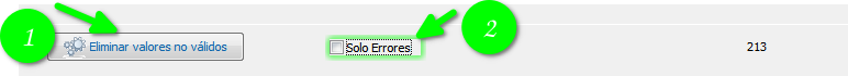Verificación de errores
