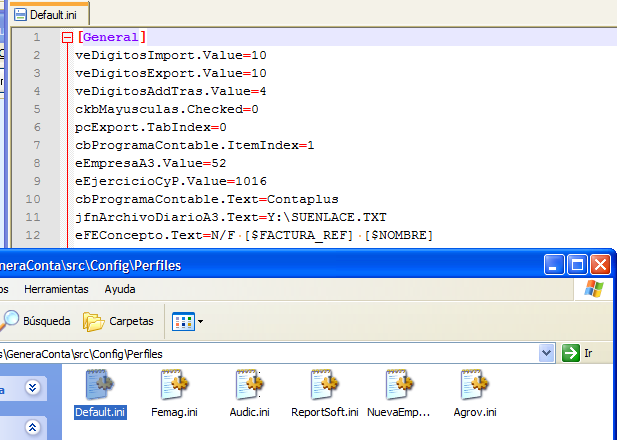 Gestión de perfiles de configuración