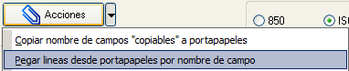 Pegar datos de portapapeles