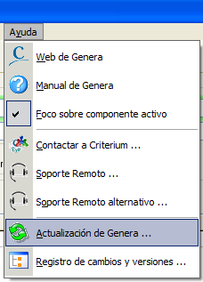 Actualizar Genera