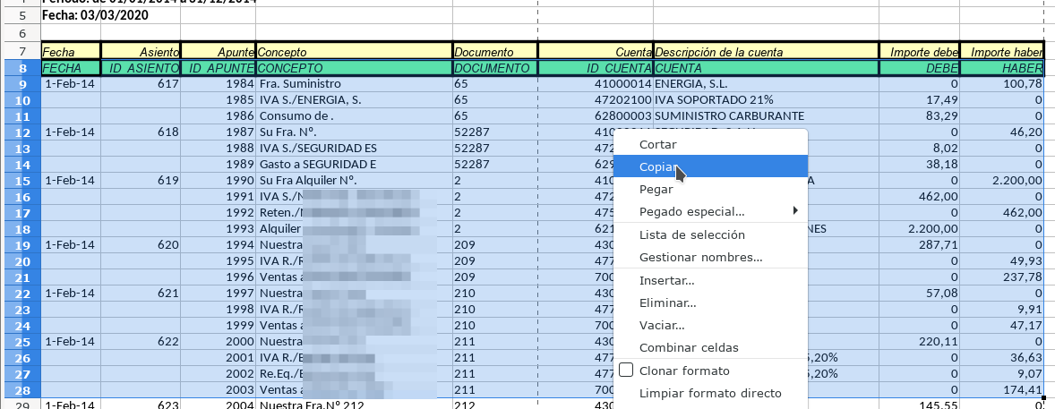 Diario de A3 a Contaplus