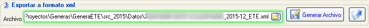 Crear ETE en formato xml