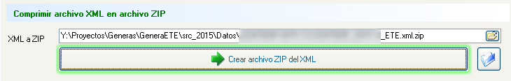 Comprimir archivo ETE xml en zip