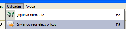 Emails de notificación de recibos y transferencias