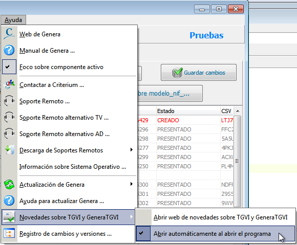 Descubrir novedades de TGVI y GeneraTGVI