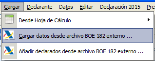 Importar modelo 182