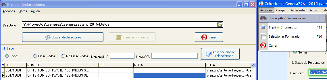 Buscar declaración de modelo 296