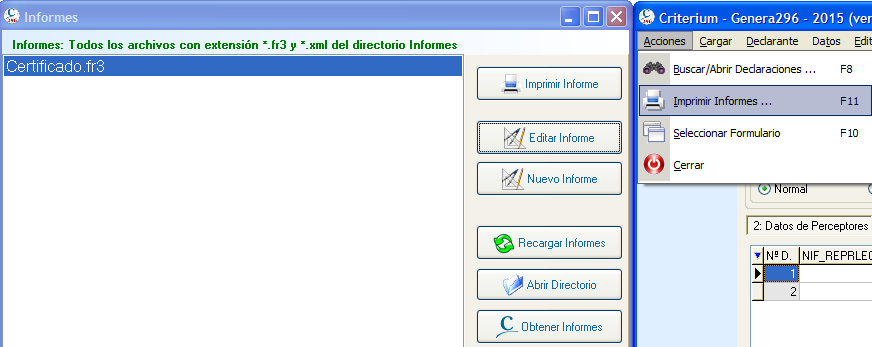 Certificado de retenciones de modelo 296