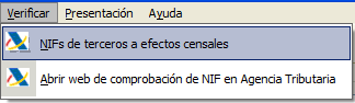 Verificar NIF y NOMBRE en censo AEAT