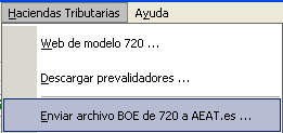 Enlace a modelo 720 en AEAT