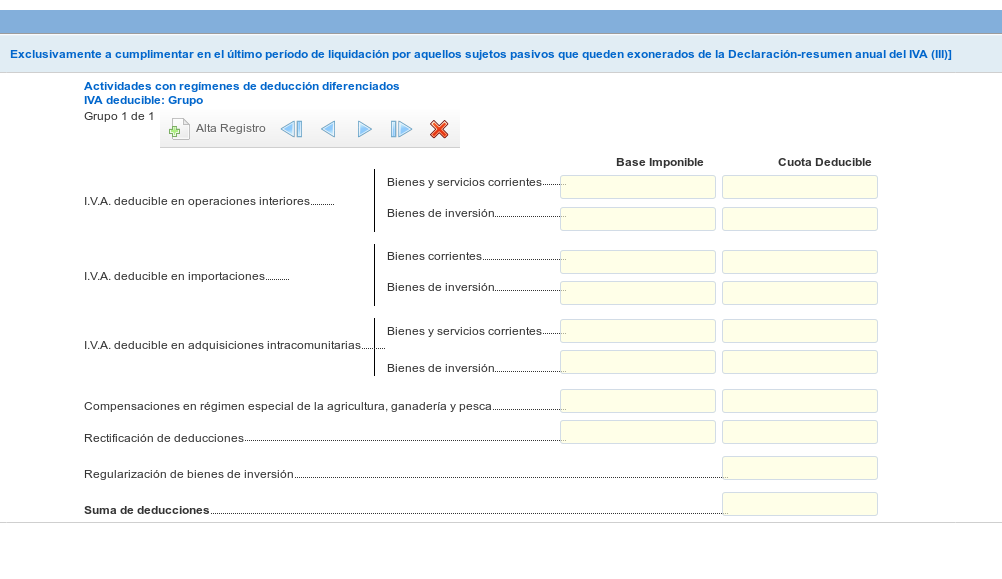 Datos en 303 de último periodo, hoja 6