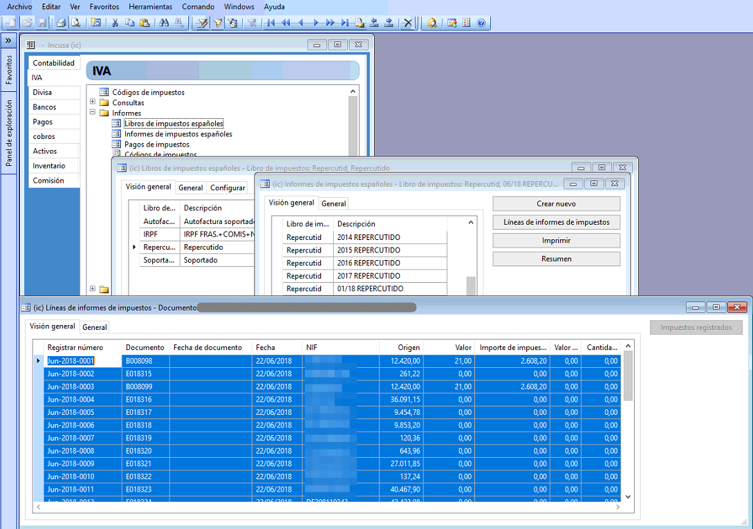 Carga de facturas emitidas en el SII desde Microsoft Dynamics AX