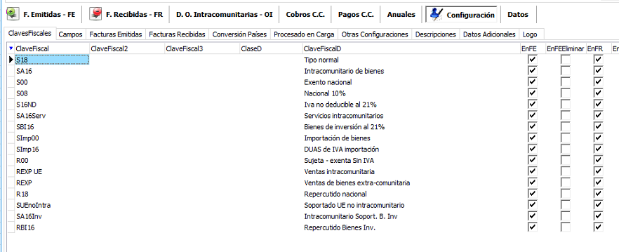Configuración de conversión de facturas de Microsoft Dynamics AX a SII