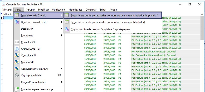 Pegar datos en el SII desde Microsoft Dynamics AX