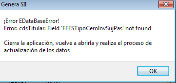 Error en definición de tablas de datos